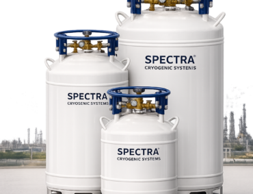 ChatGPT Image Jun 5, 2026, 09_11_10 PM Three Spectra Cryogenic Systems liquid cylinders in different sizes