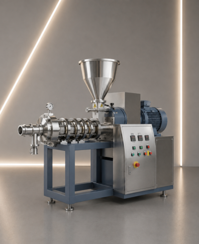 Cryogenic Grinding System Cryogenic grinding system with feed hopper, screw section and control panel